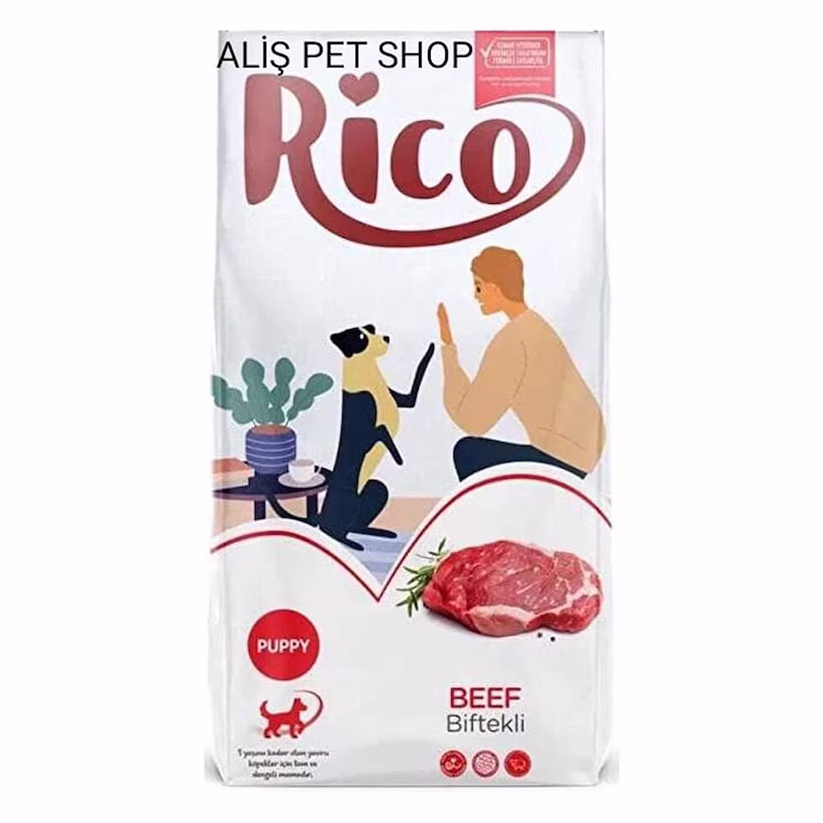 Rico Yetişkin Köpek Sığır Etli 3 kg. kuru mama