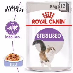 Royal Canin Jelly Sterilised Kısırlaştırılmış Yaş Kedi Maması 85 Gr x  12