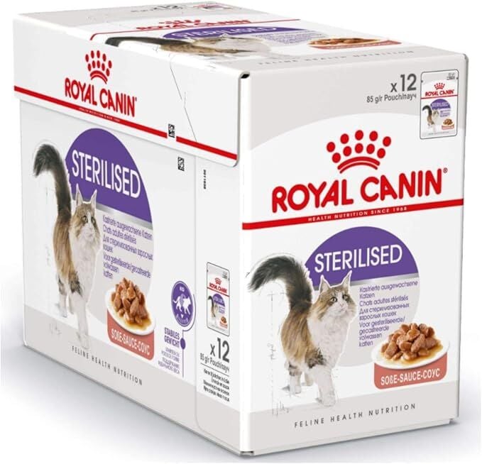 Royal Canin Jelly Sterilised Kısırlaştırılmış Yaş Kedi Maması 85 Gr x  12