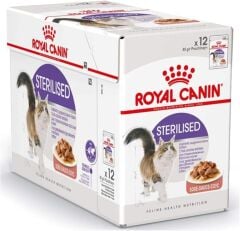 Royal Canin Jelly Sterilised Kısırlaştırılmış Yaş Kedi Maması 85 Gr x  12
