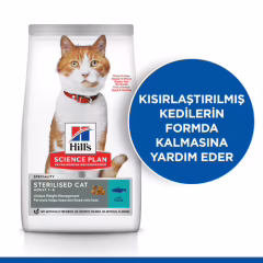 Hill's Scıence Plan Sterılısed Cat Adult Somonlu Kısır Yetişkin Kedi Maması 1,5 kg.